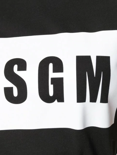 Shop Msgm Logo T In Black