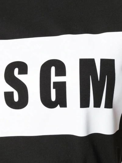 MSGM LOGO T-SHIRT - 黑色