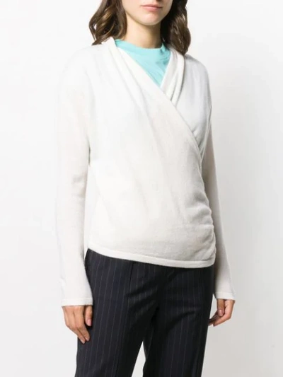 Shop Philo-sofie Wrap Front Jumper In White