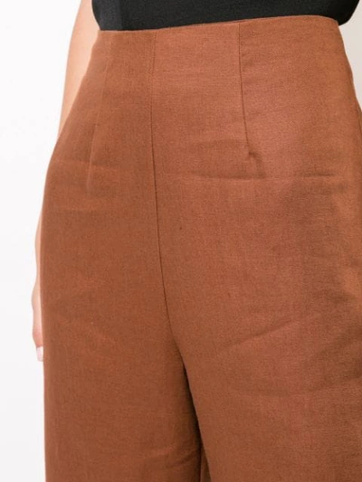 Shop Reformation Noble Trousers In Brown