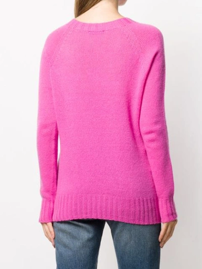 Shop Aragona Relaxed Jumper In Pink