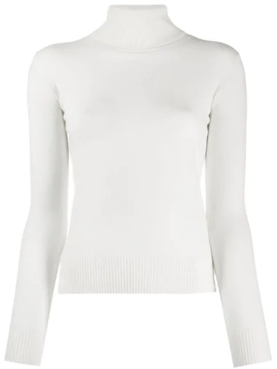 Shop Aragona Turtleneck Jumper In White