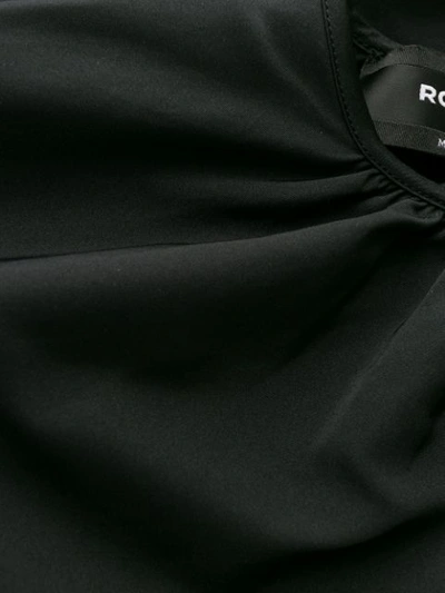 Shop Rochas Bell Sleeved Blouse In Black