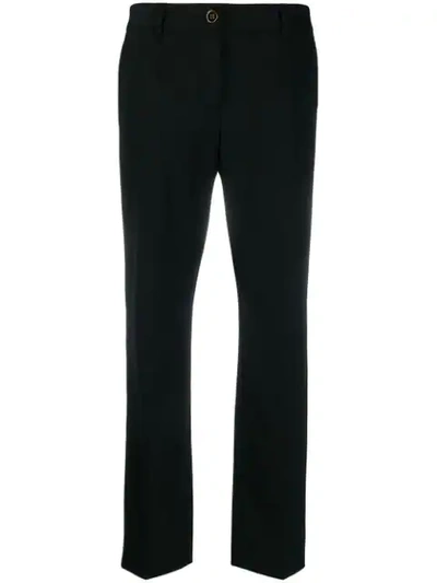Shop Dolce & Gabbana Tailored Straight Leg Trousers In Black
