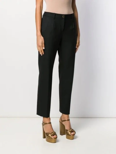 Shop Dolce & Gabbana Tailored Straight Leg Trousers In Black