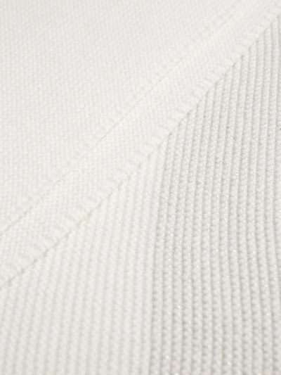 Shop Fabiana Filippi Crew Neck Knit Sweater In White
