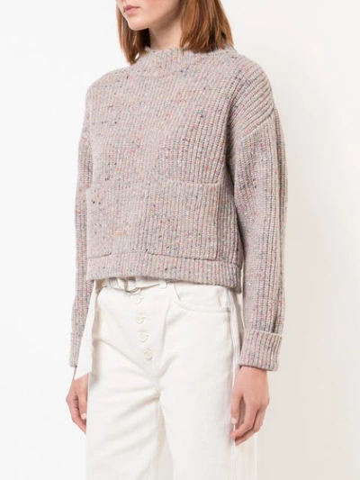 Shop Philosophy Di Lorenzo Serafini Loose Knit Sweater In Neutrals