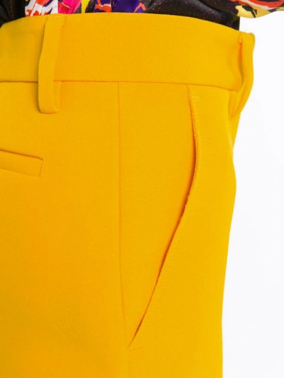 Shop Msgm Straight Trousers In Yellow