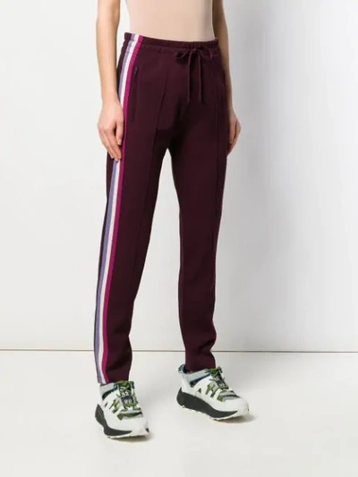 Shop Isabel Marant Étoile Slim Fit Track Pants In Purple