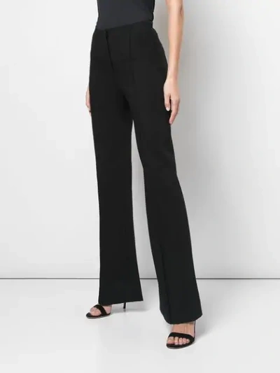 Shop Carolina Herrera High Waisted Trousers In Black