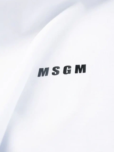 Shop Msgm Logo Print T-shirt In White