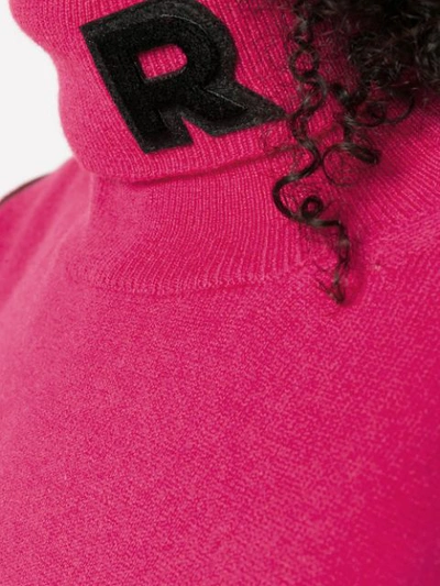 Shop Rochas Shortsleeved Knit Jumper - Pink