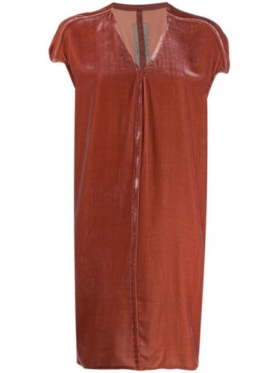 Shop Rick Owens Floating Tunic Dress In Pink