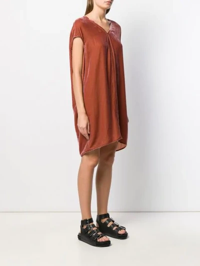 Shop Rick Owens Floating Tunic Dress In Pink