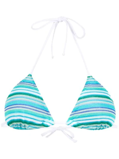 Shop Cecilia Prado Knit Beatrix Bikini Top In Blue