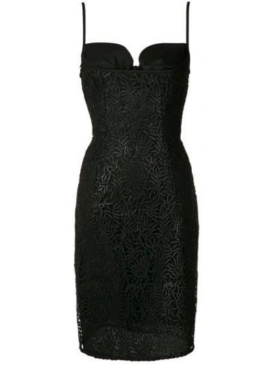 Shop Tufi Duek Lace Dress In Black