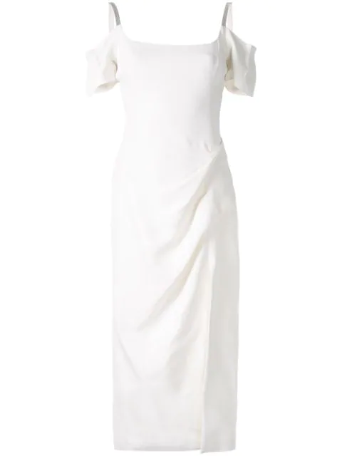 manning cartell white dress