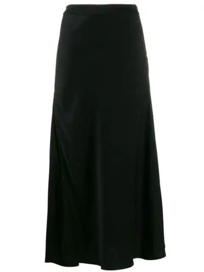 Shop Ellery Slit Draped Skirt In Black