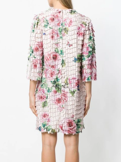 floral print fringe style dress