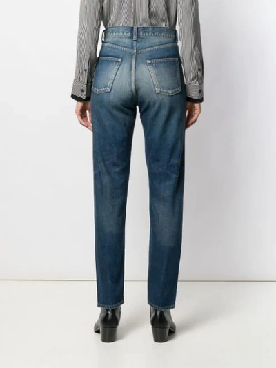 Shop Saint Laurent High-waist Jeans In Blue