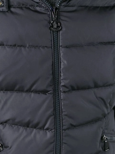 Shop Moncler 'flammette' Padded Coat In 926 Dark Grey