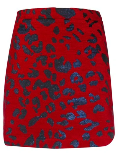 Shop Andamane Bertha Skirt In 804 Leo Rosso E Blu 