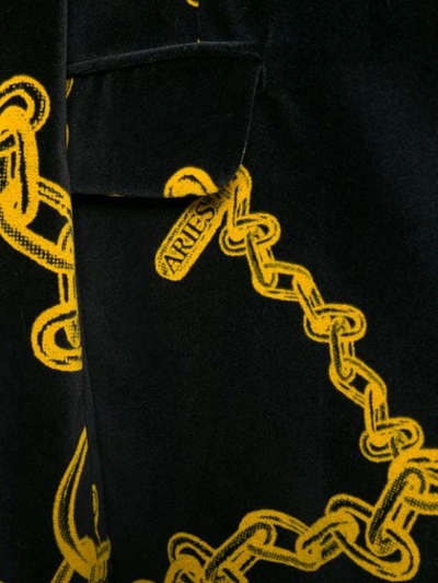 Shop Aries Chain Print Blazer In Black