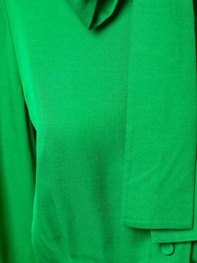 Shop Layeur Long-sleeve Maxi Dress In Green