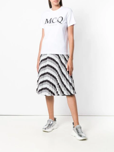 Shop Mcq By Alexander Mcqueen Logo Print T In White