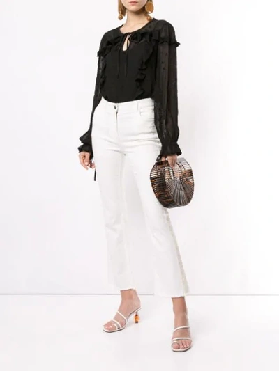 We Are Kindred Coco Ruffled Blouse In Black