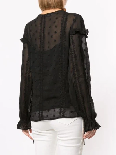 We Are Kindred Coco Ruffled Blouse In Black