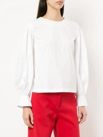 Shop Assel Tie Up Shirt - White