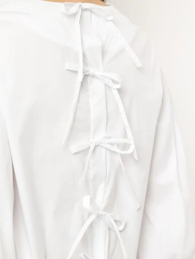 Shop Assel Tie Up Shirt - White