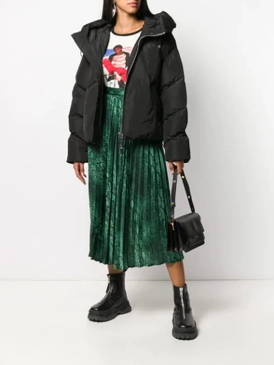 Nicole Benisti Oversized A-line Down-jacket In Black
