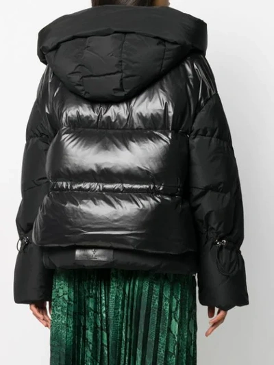 Nicole Benisti Oversized A-line Down-jacket In Black
