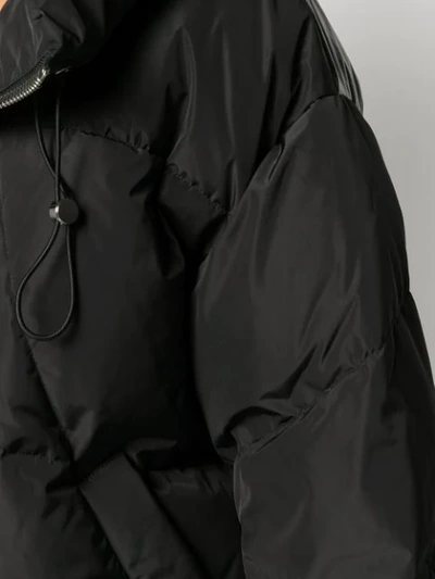 Nicole Benisti Oversized A-line Down-jacket In Black