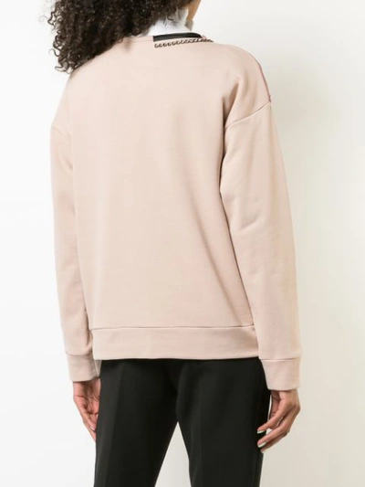 Shop N°21 Nº21 Pin-embellished Sweatshirt - Pink
