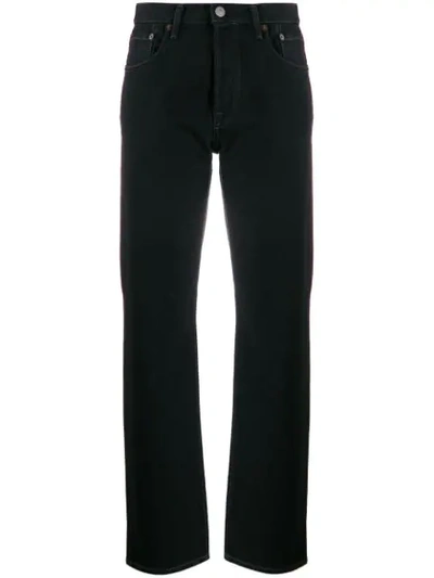 Shop Acne Studios 1997 Black Overdye Jeans