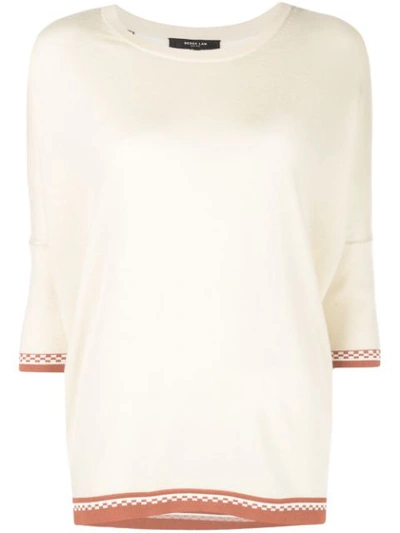 Shop Derek Lam Two-fabric Top In White