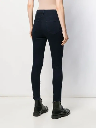 Shop J Brand Cropped Skinny Jeans In Blue