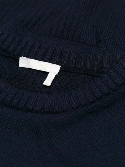 Shop Chloé Puff-sleeve Sweater In Blue