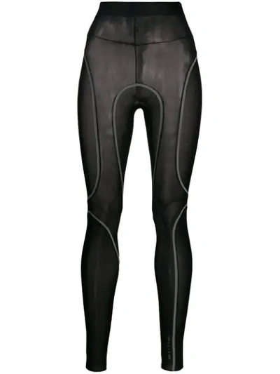 Shop Alix Sheer Performance Leggings In Black