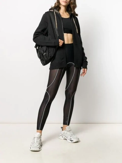 Shop Alix Sheer Performance Leggings In Black