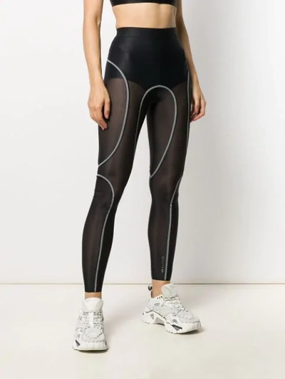 Shop Alix Sheer Performance Leggings In Black