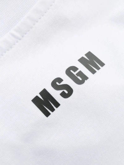 Shop Msgm Broken Heart Patch T-shirt In White