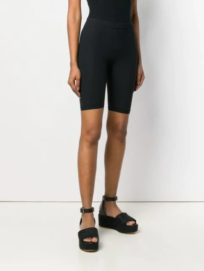 Shop Nanushka Biker Jersey Shorts In Black