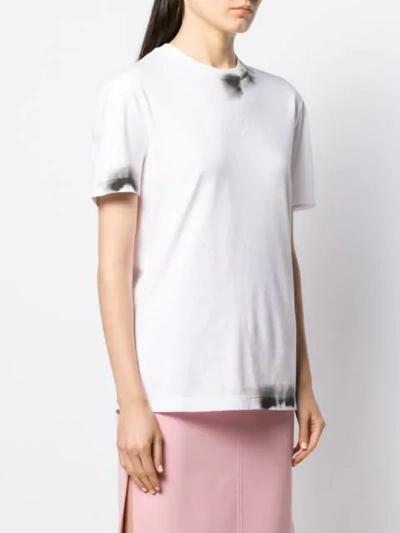 Shop N°21 Smudge Print T-shirt In White
