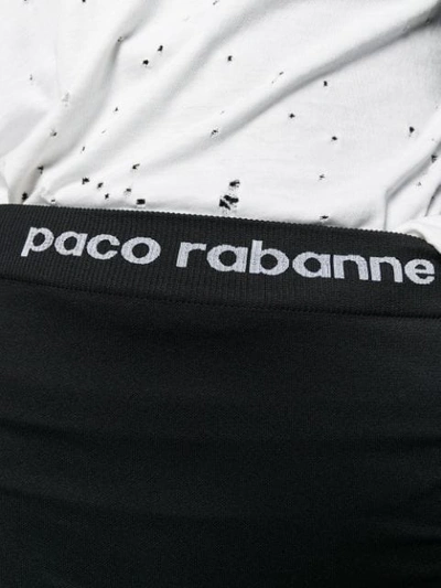 Shop Paco Rabanne Leggings Mit Elastischem Bund In Black