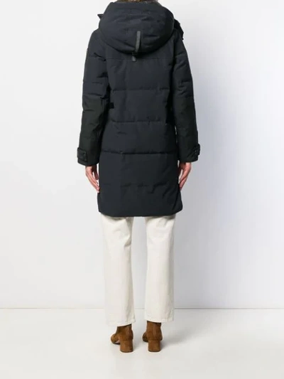 Shop Canada Goose Hooded Padded Coat In Blue