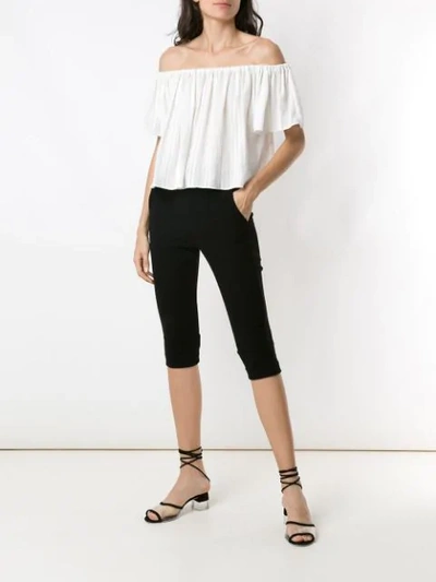 Shop Andrea Bogosian Plutton Cropped Trousers In Black